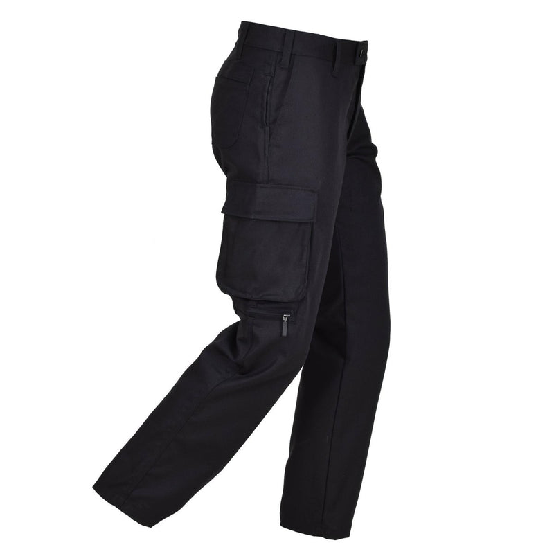 Denmark Military black work pants D-ring trousers strong durable
