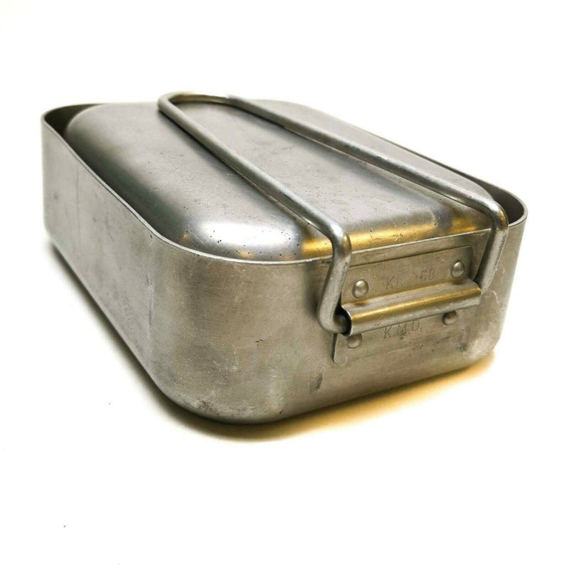 Original Dutch Army Aluminum Mess tins mess kit Cooker Military Bushcraft gear foldable handles