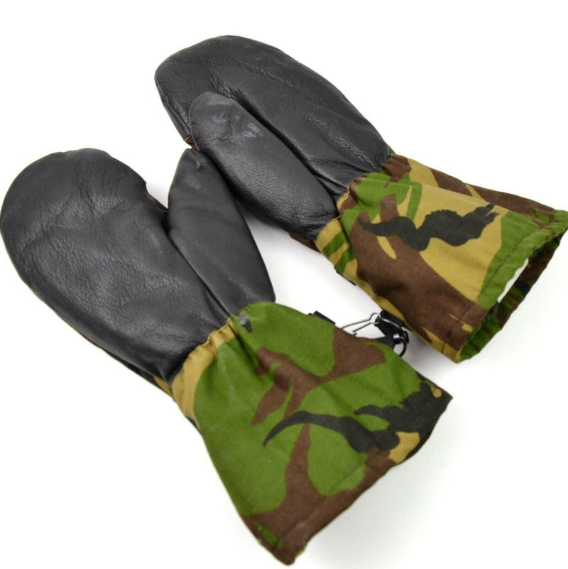 Original Dutch army DPM woodland camo mittens gloves