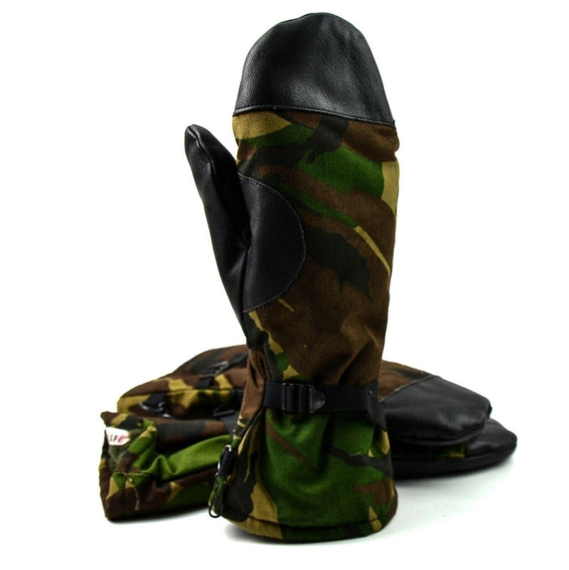 Original Dutch army DPM woodland camouflage mittens Netherlands military gloves