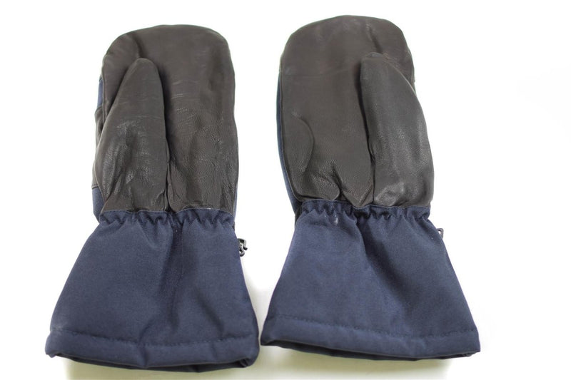 Dutch army mittens NATO winter gloves military blue navy maritime faux fur lining very warm gloves