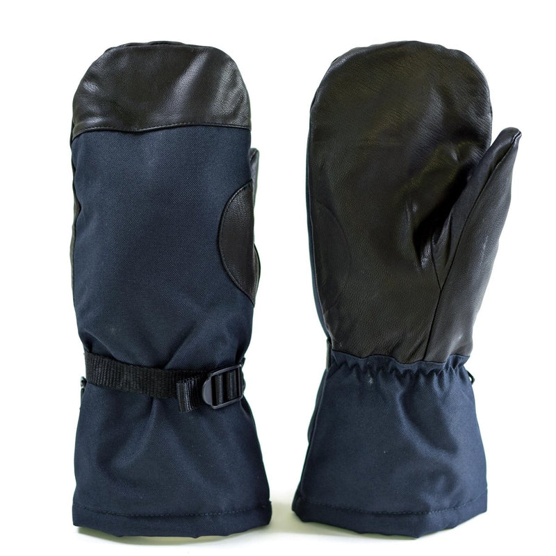 Original Dutch army mittens NATO winter gloves military blue navy maritime mid length gauntlet