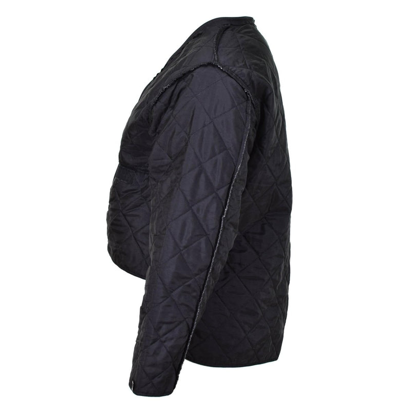 Original Dutch Military black liner winter warm thermal lightweight quilt jacket