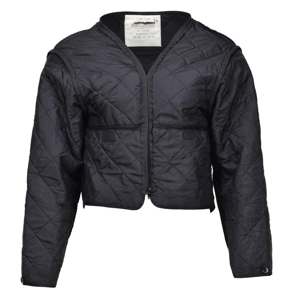 Original Dutch Military liner winter warm thermal lightweight quilt jacket all seasons black