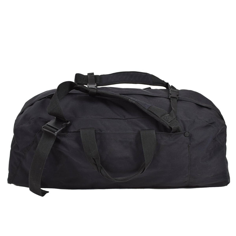 Original Dutch Military duffle sportswear bag travel backpack rucksack black adjustable padded shoulder straps