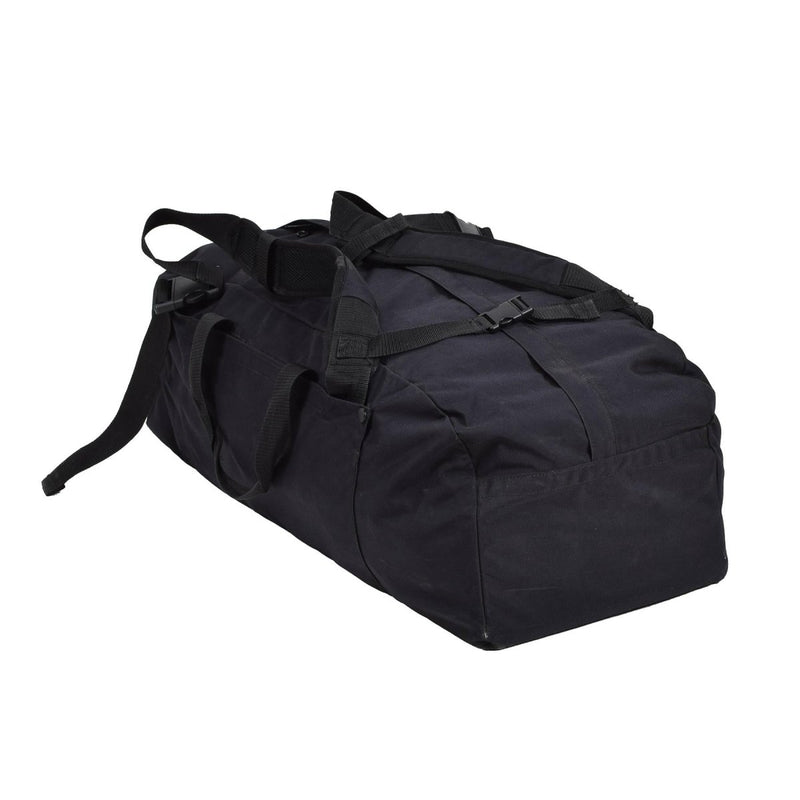 Original Dutch Military duffle sportswear bag travel backpack rucksack black quick-release plastic buckle