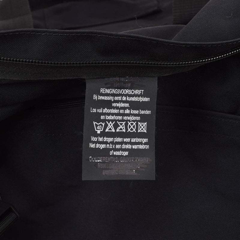 Original Dutch Military duffle sportswear bag travel backpack rucksack black