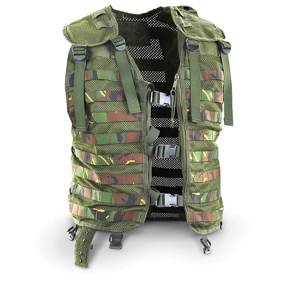 Original Dutch Military tactical vest molle attachment DMP woodland camouflage