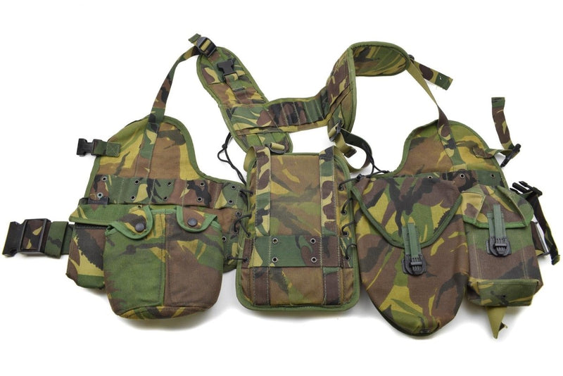 Original Dutch military tactical Vest set woodland camouflage old