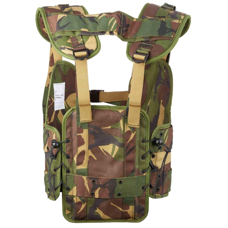 Original Dutch military tactical Vest woodland camouflage