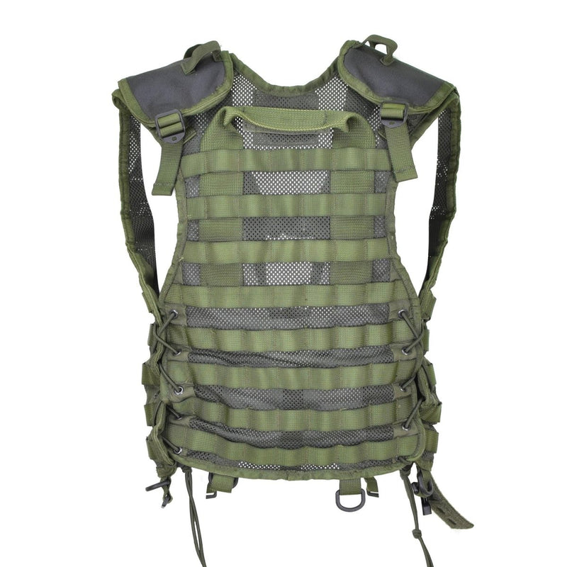 Original Dutch Military vest only green tactical combat reinforced shoulders breathable lightweight