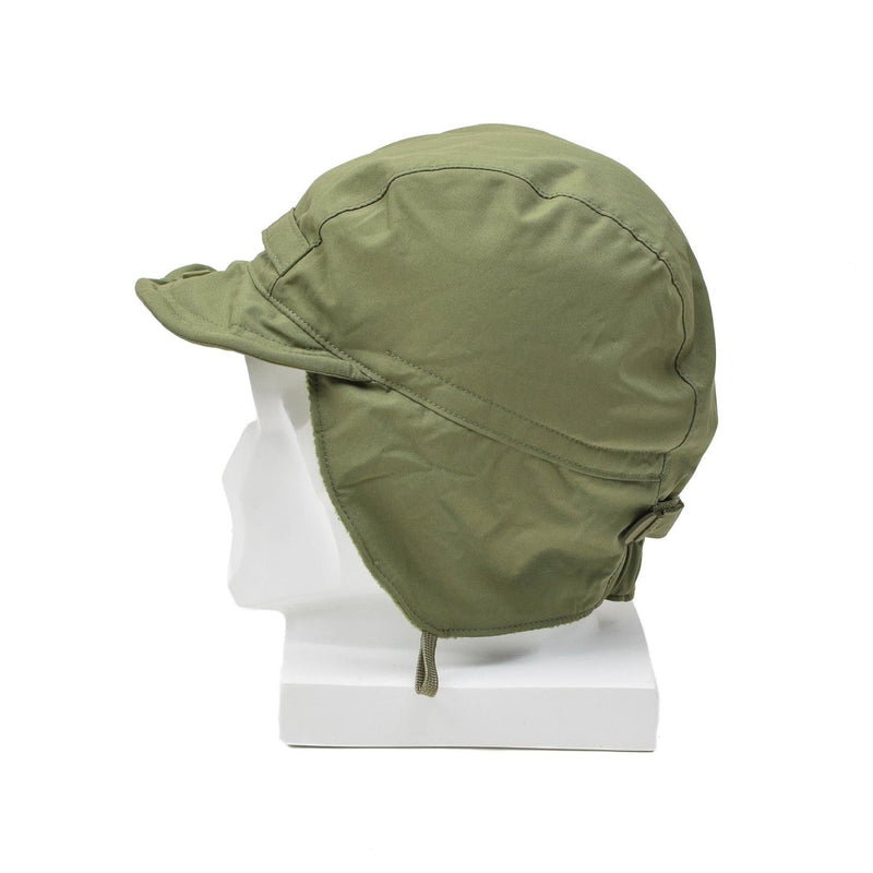 Dutch paratrooper hat ranger cap ear flaps brim windproof olive surplus