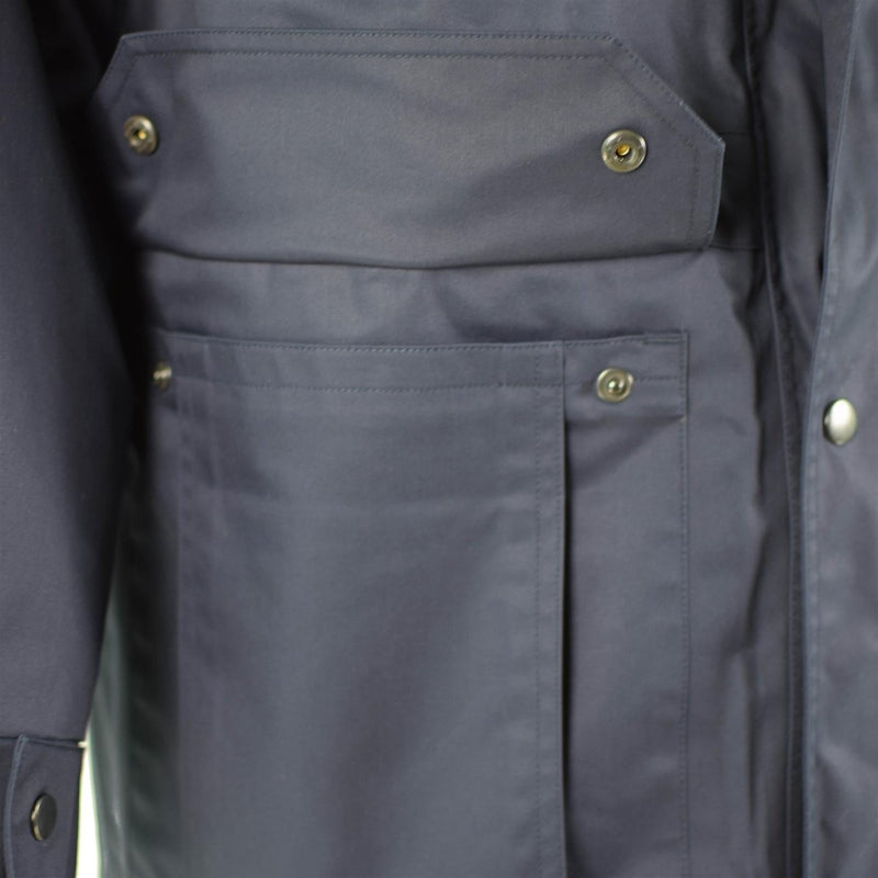 Original Dutch police issue parka blue warm jacket liner military surplus