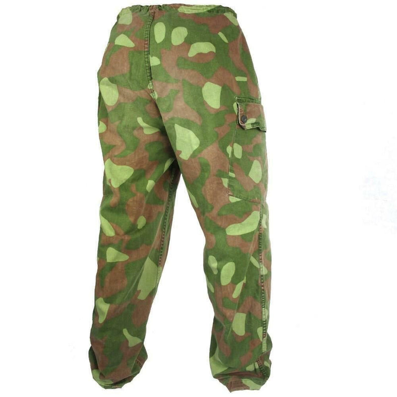 Finnish army camo pants M-62 Reversible suit trousers military issue flat front workwear