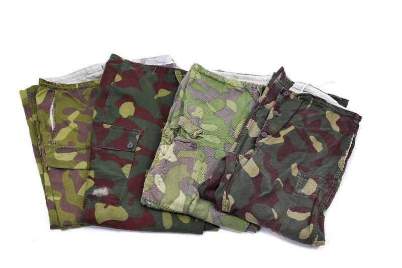 Original Finnish army camo pants M-62 Reversible suit trousers