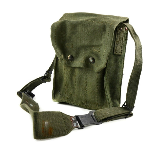 Original French army magazine pouch MAT ammo bag case 5 cells mag adjustable shoulder strap