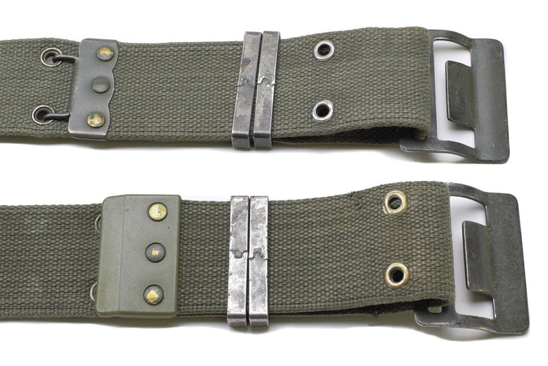 Original French army navy webbing belt Famas Olive OD web France Military durable canvas material