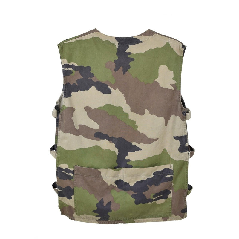 Original French army tactical combat shirt GAO vest F2 CCE camouflage back pockets vintage vest