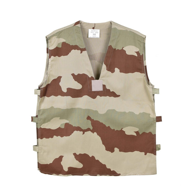 Original French army tactical combat shirt GAO vest F2 desert camouflage NEW sleeveless vintage vest elasticated sides