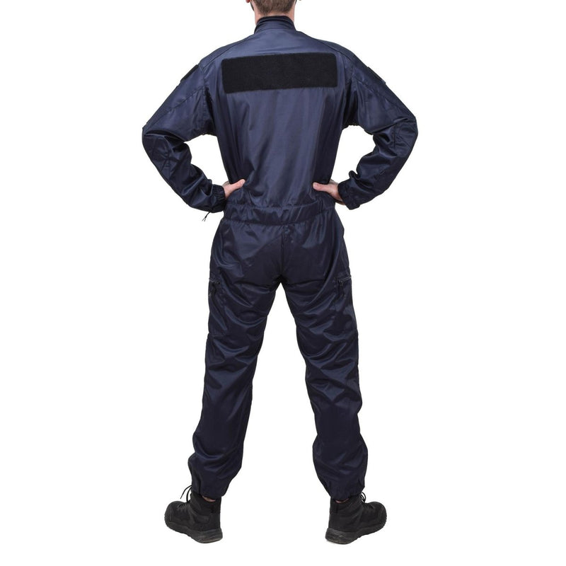 French police department blue coverall anti-static officer jumpsuit vented underarms