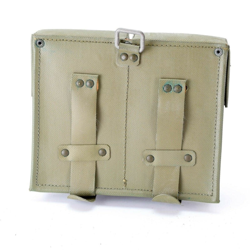 Original German army ammo magazines pouch double pvc coated mags mag Olive OD vintage vinyl