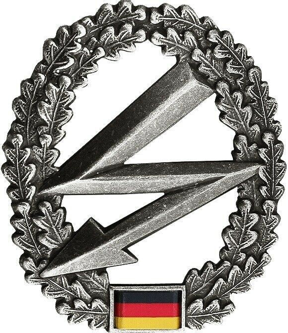 Original German army Beret cap Insignia Badge cockade Signal corps Communication
