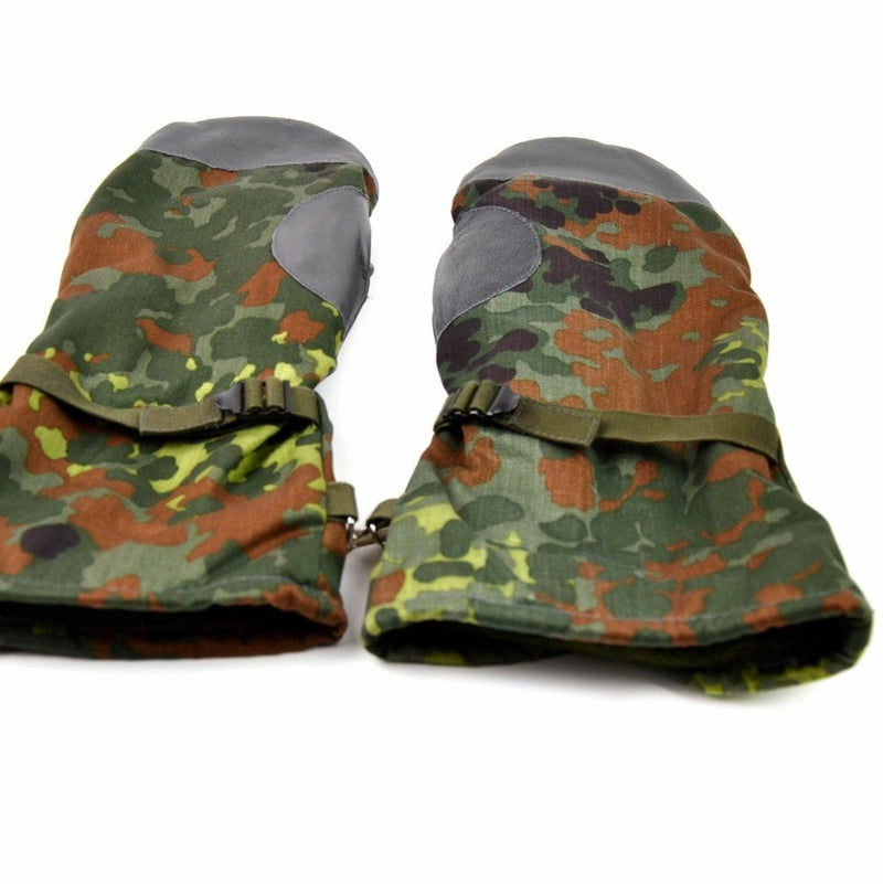 German army flecktarn camo mittens BW military issue combat everyday gloves