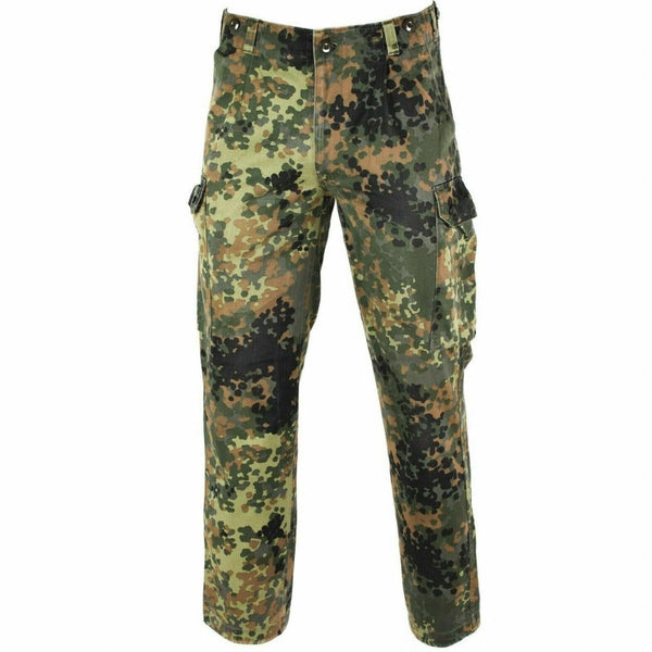 Original German army issue lightweight flecktarn camouflage pants field combat military trousers