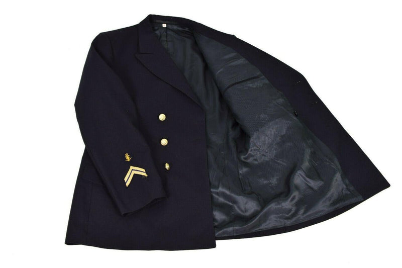 Original German army Marines Dress jacket dark navy Formal Uniform military gold-toned buttons