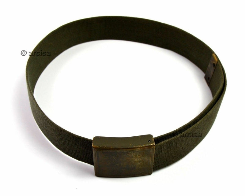 Original German army military suspenders belt Heavy Duty German Webbing olive