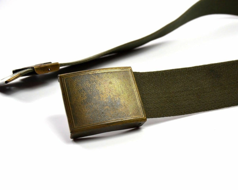 German army military suspenders belt Webbing metal buckle olive