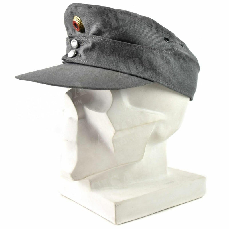 Original German army Mountain cap Gebirgsjäger grey military hat vintage ear flaps breathable