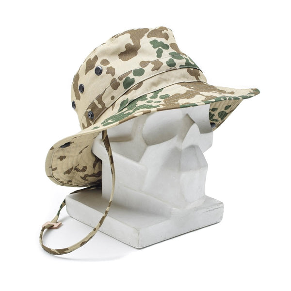 Original German Army tropical camo boonie hat camping hunting summer outdoor cap breathable