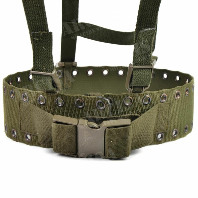 Original German army Webbing rig system 2 pieces tactical belt Y-strap harness pouch