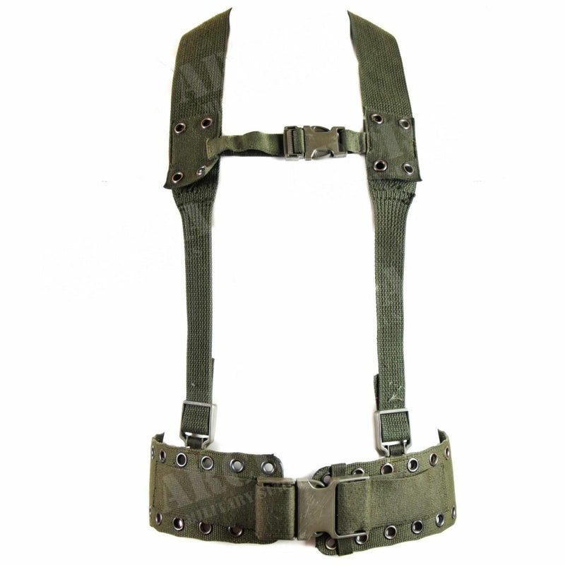 Original German army Webbing rig system 2 pieces tactical belt Y-strap harness alice attachments