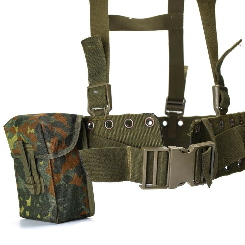 Original German army Webbing system 4 pcs tactical belt harness Load bearing kit pouch