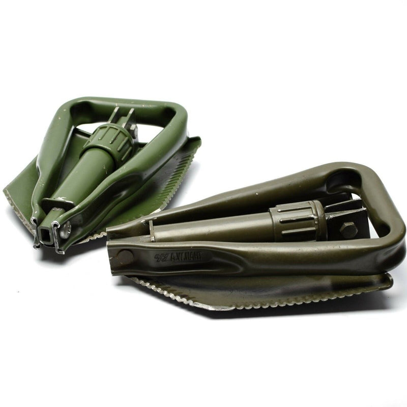 Original German BW Army folding shovel Survival outdoor Green spade compact tactical shovel vintage
