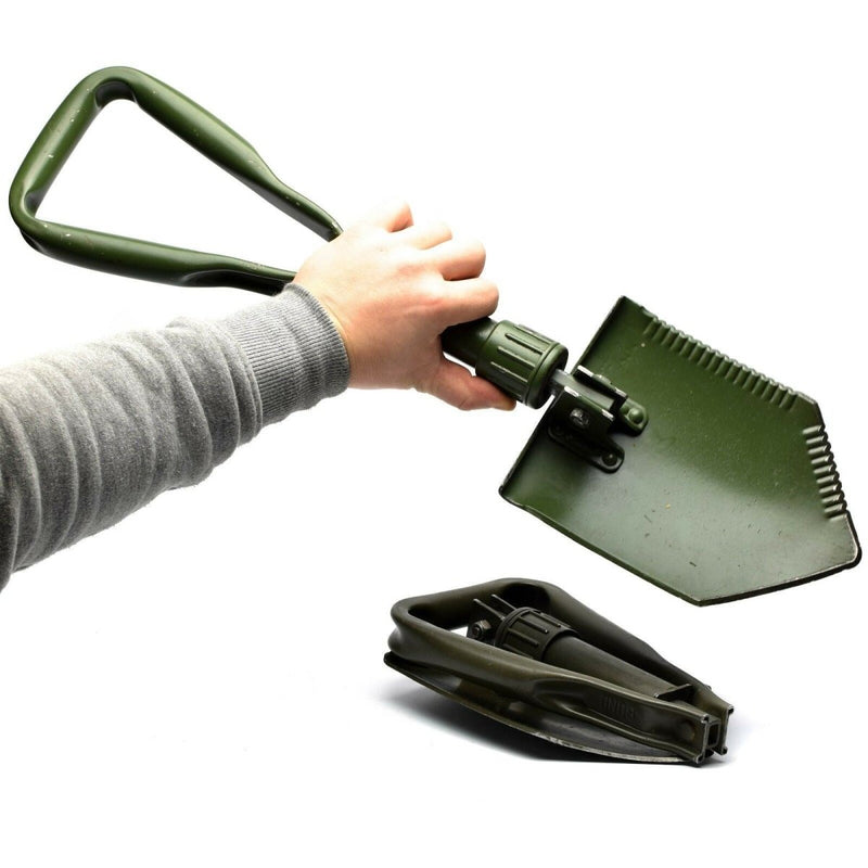 German BW Army folding shovel. Survival outdoor Green spade