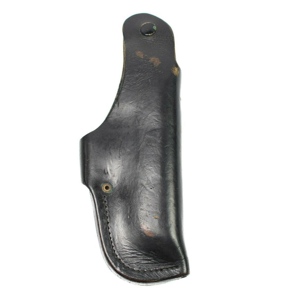 Original German police pistol holster black leather holder