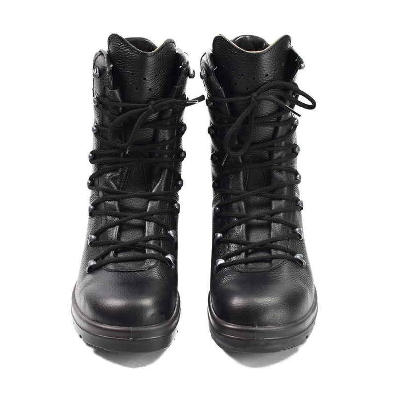 Germany army boots black leather field BDU combat BW military issue all seasons