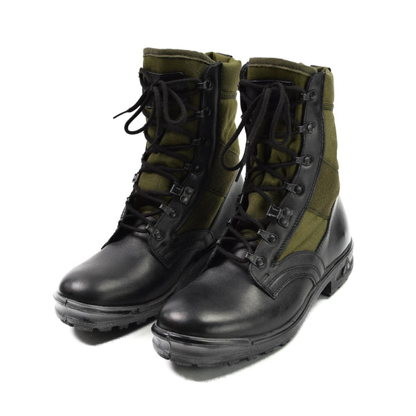 Original Germany army Tropical Boots BALTES black/OD breathable military surplus water-resistant anti-static real leather