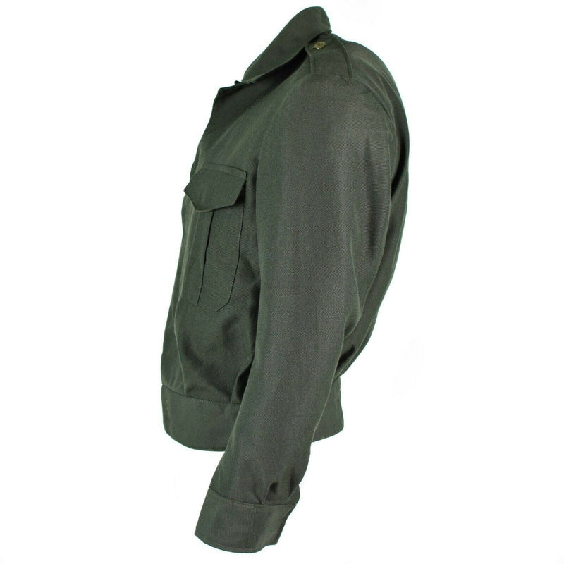 Original Greek army Field ike jacket gabardine wool blaze Greece military adjustable waist buttoned cuffs