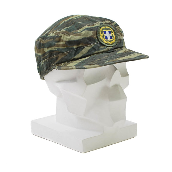 Original Greek army field troops cap lizard camouflage lightweight military summer cap foldable and easy to carry