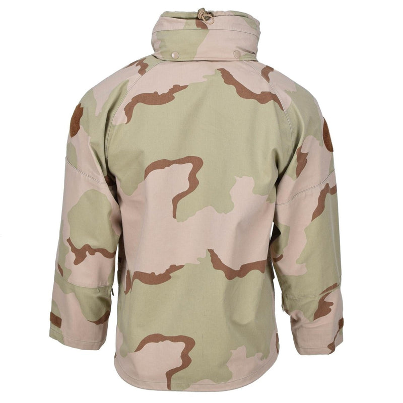 Original Hungarian Army rain jacket combat camouflage desert waterproof hooded all seasons