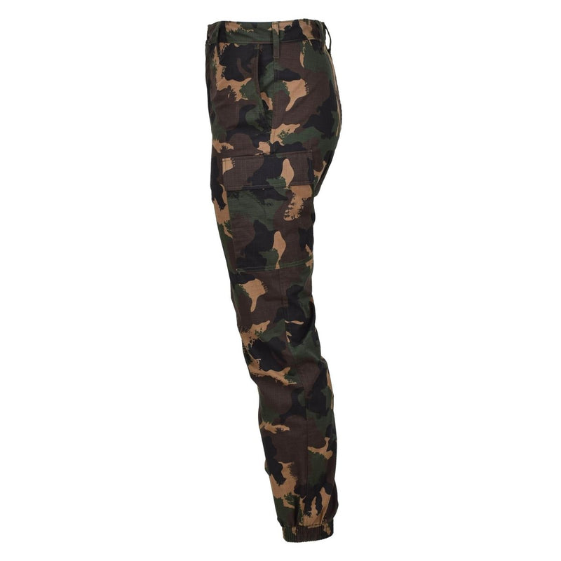 Original Hungarian Military summer field pants M1990 woodland camouflage ripstop all seasons