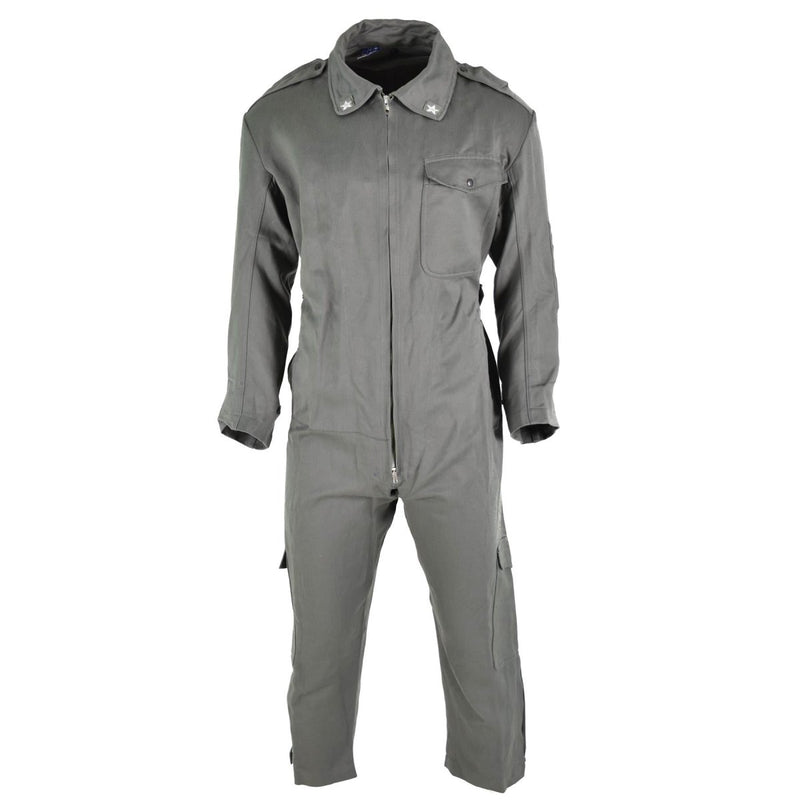 Original Italian air forces workwear coverall durable material overall green adjustable waist