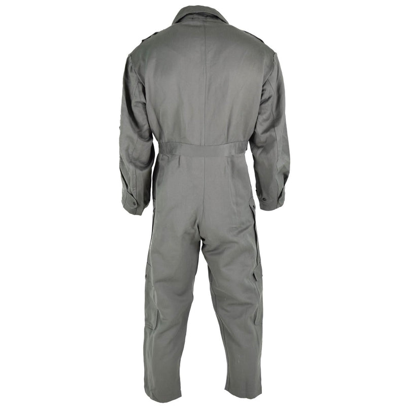 Italian air forces workwear coverall durable material overall green adjustable waist
