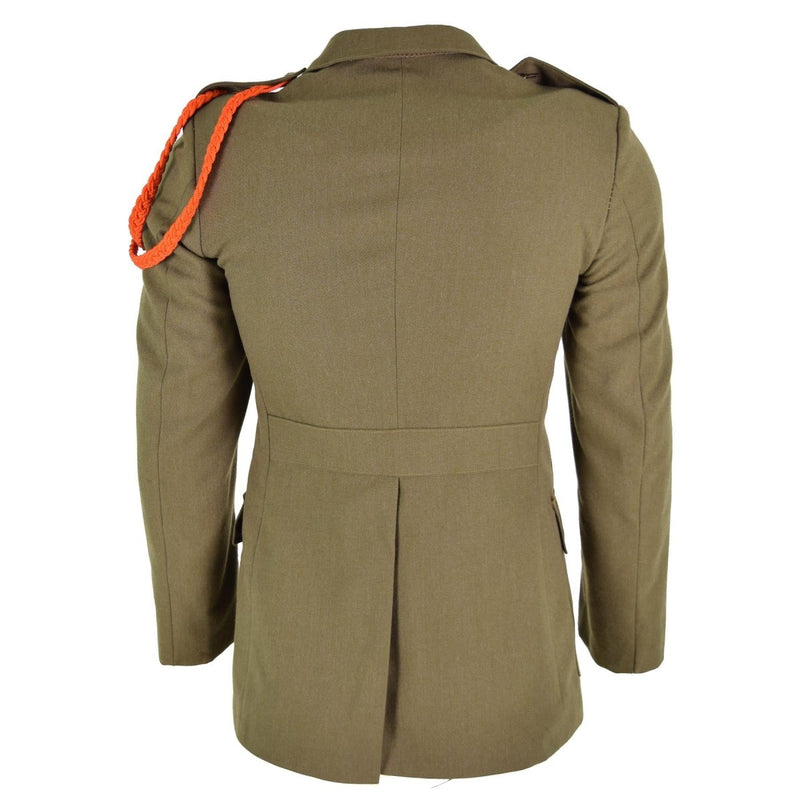 Original Italian army classic formal jacket brown parade uniform dress wool military issue