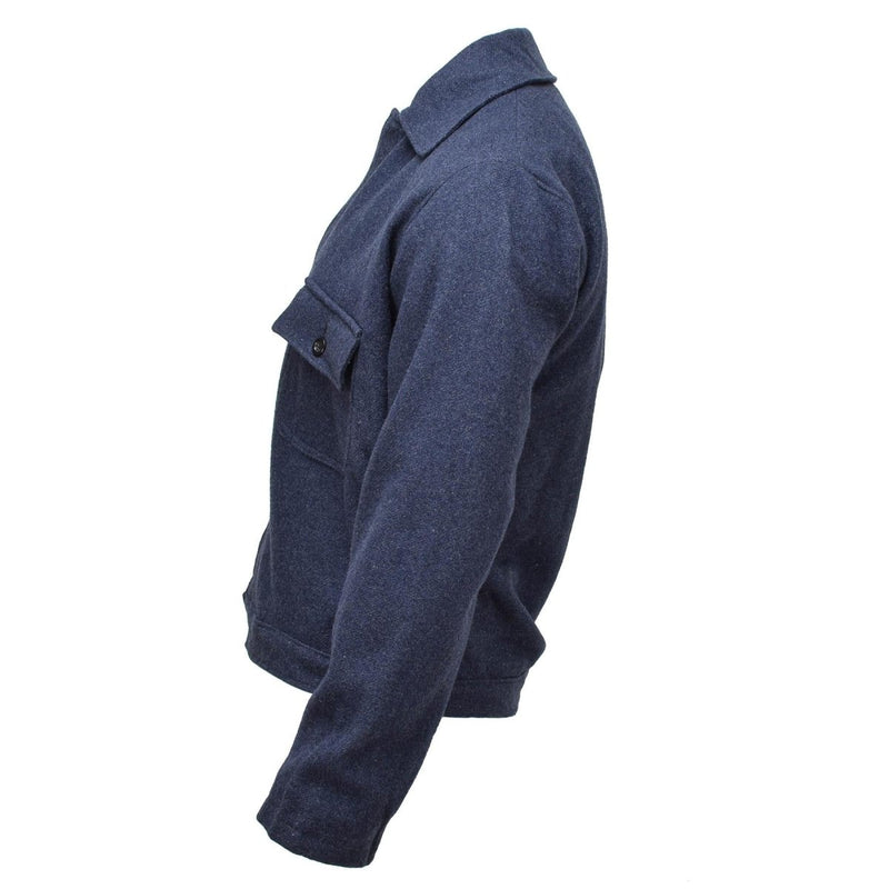 Original Italian army vintage  jacket wool blouse dress classic casusal jacket uniform blue