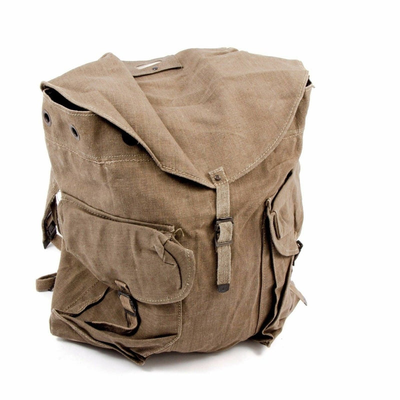 Original vintage Italian army vintage rucksack mountain Big canvas cotton bag XL size heavy weight